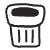 Bin Element from Doodles - Monochrome Set