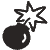 Bomb Explode 4 Element from Doodles - Monochrome Set