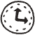 Clock Element from Doodles (Monochrome) Set