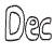 December Element from Doodles (Monochrome) Set