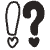 Exclamation Element from Doodles (Monochrome) Set