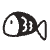Fish Element from Doodles (Monochrome) Set