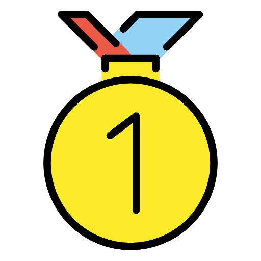1st Place Medal Emoji from OpenMoji Set