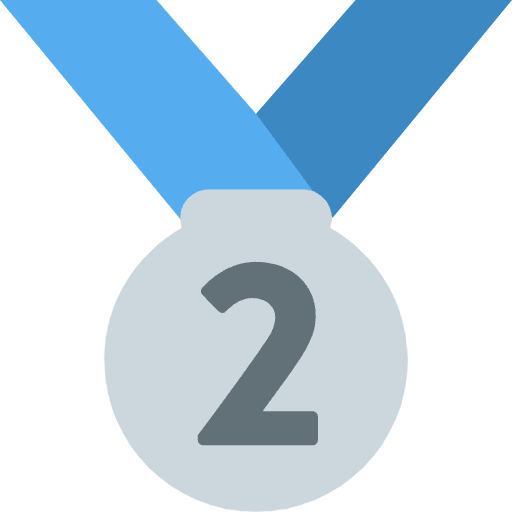 2nd Place Medal Emoji from Twemoji Set