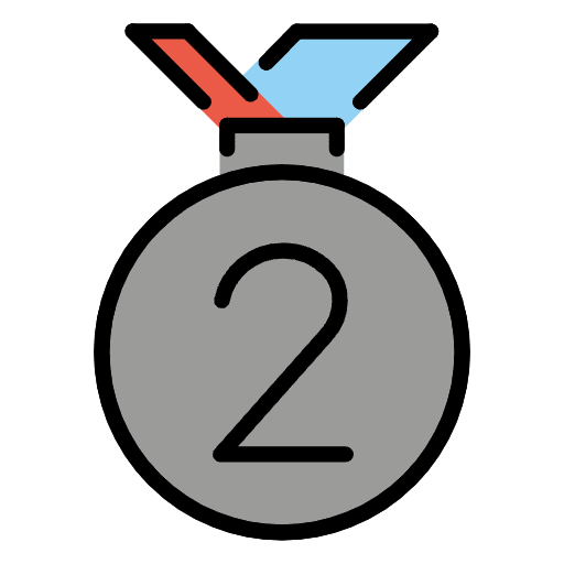 2nd Place Medal Emoji from OpenMoji Set