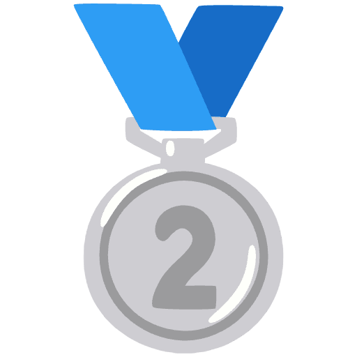 2nd Place Medal Emoji from Noto Emoji Set