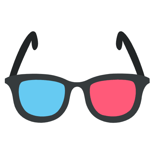 3d Glasses Alternate Element from EmojiTwo Colors Set