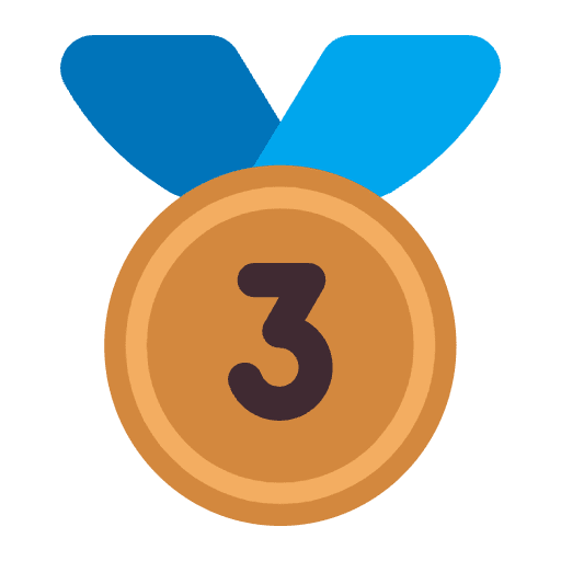 3rd Place Medal Flat Emoji from Fluent Emoji Flat Set