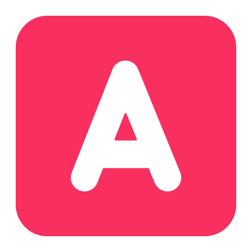 A Button Blood Type Flat Emoji from Fluent Emoji Flat Set