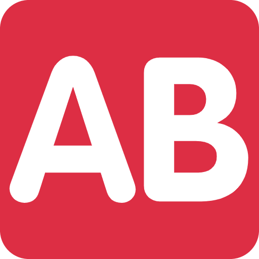 Ab Button Blood Type Emoji from Twemoji Set
