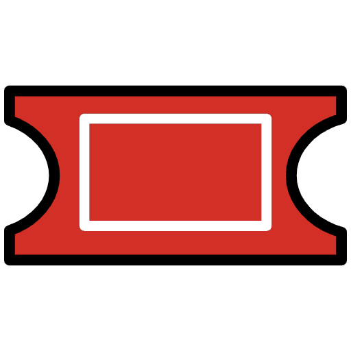 Admission Tickets Emoji from OpenMoji Set