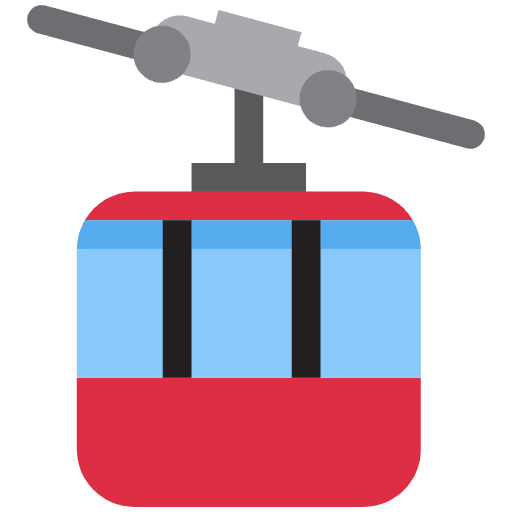 Aerial Tramway Emoji from Twemoji Set
