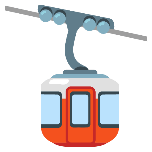 Aerial Tramway Emoji from Noto Emoji Set