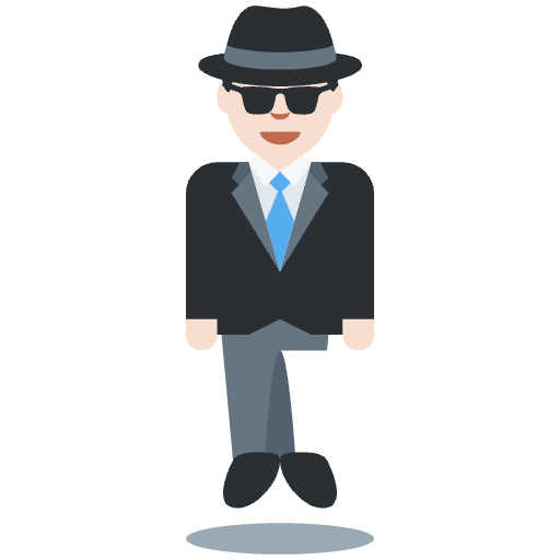 Agent Spiffy Emoji from Twemoji Set