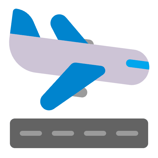 Airplane Arrival Flat Emoji from Fluent Emoji Flat Set