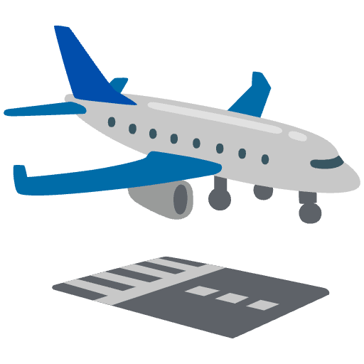 Airplane Arrival Emoji from Noto Emoji Set