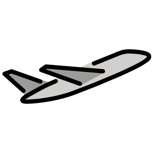 Airplane Departure Emoji from OpenMoji Set