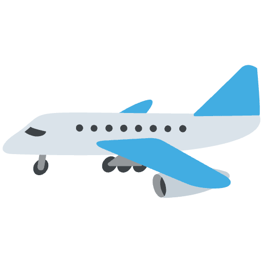 Airplane Emoji from EmojiTwo Colors Set