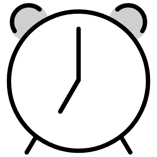Alarm Clock Emoji from OpenMoji Set