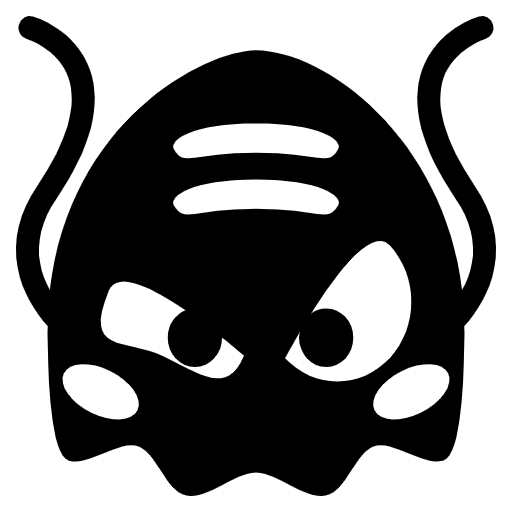 Alien Monster Emoji from EmojiTwo Black Set