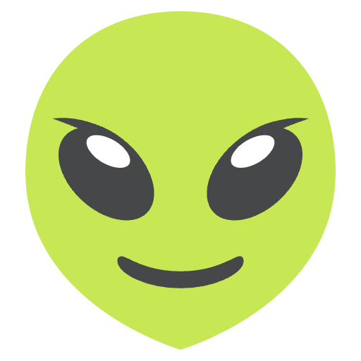 Alien Emoji from EmojiTwo Colors Set