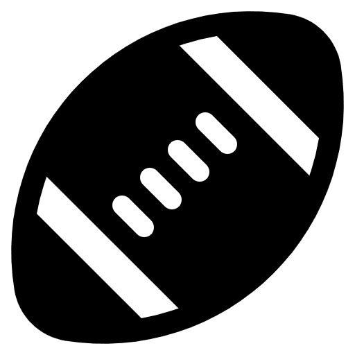 American Football High Contrast Emoji from Fluent Emoji High Contrast Set