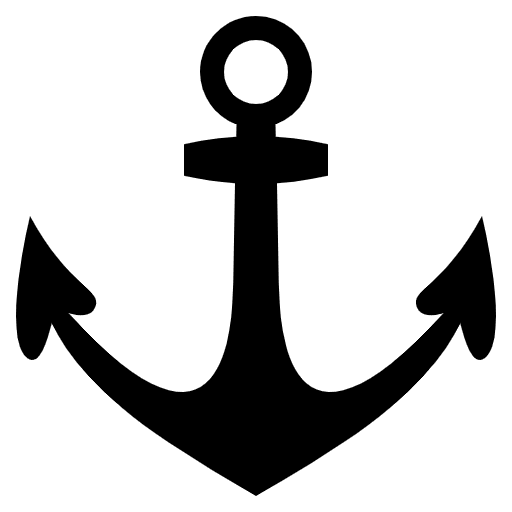 Anchor Emoji from EmojiTwo Black Set