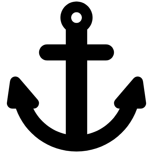 Anchor High Contrast Emoji from Fluent Emoji High Contrast Set