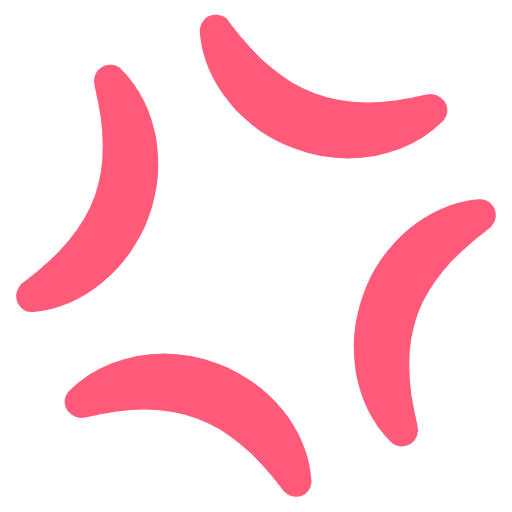 Anger Symbol Emoji from EmojiTwo Colors Set