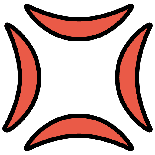 Anger Symbol Emoji from OpenMoji Set