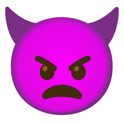 Angry Face With Horns Emoji from Noto Emojis Set