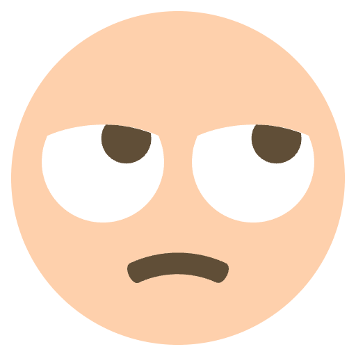 Annoyed Face Emoji Emoji from EmojiTwo Colors Set