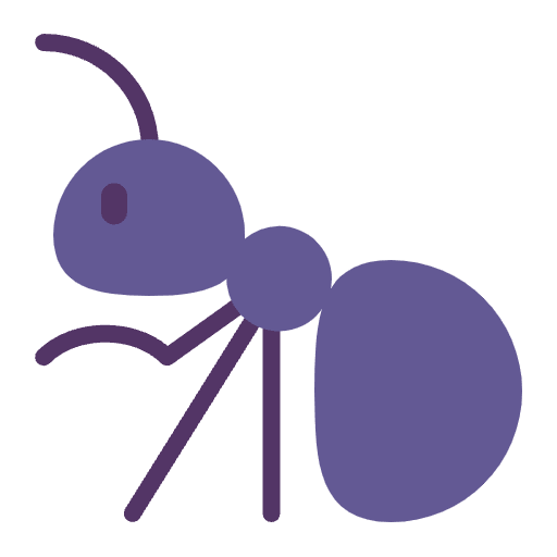 Ant Flat Emoji from Fluent Emoji Flat Set