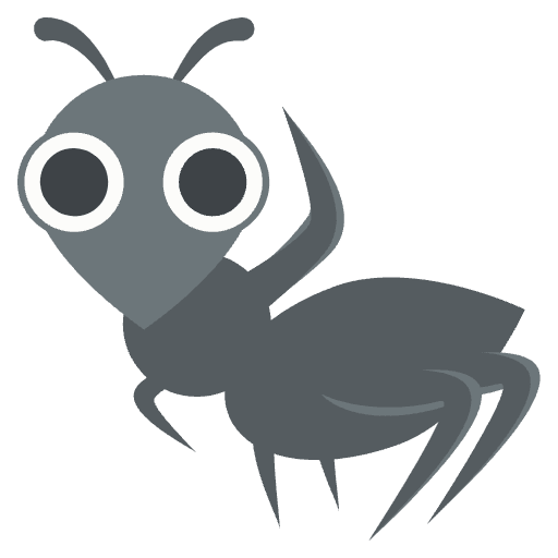 Ant Emoji from EmojiTwo Colors Set