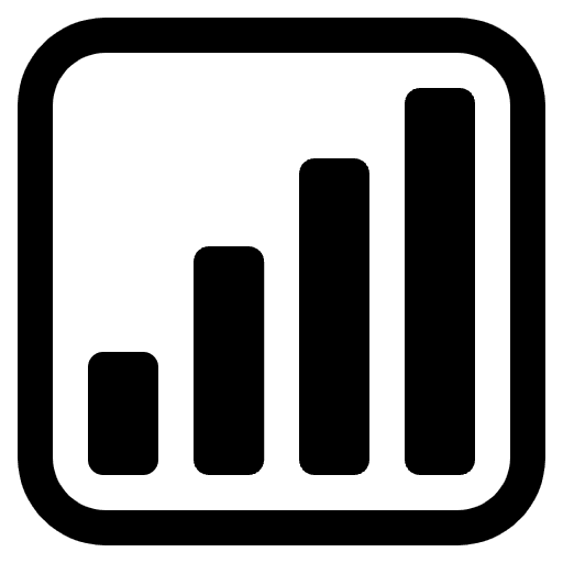 Antenna Bars High Contrast Emoji from Fluent Emoji High Contrast Set