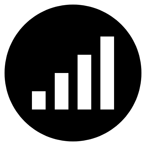 Antenna Bars Emoji from EmojiTwo Black Set