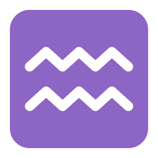 Aquarius Flat Emoji from Fluent Emoji Flat Set