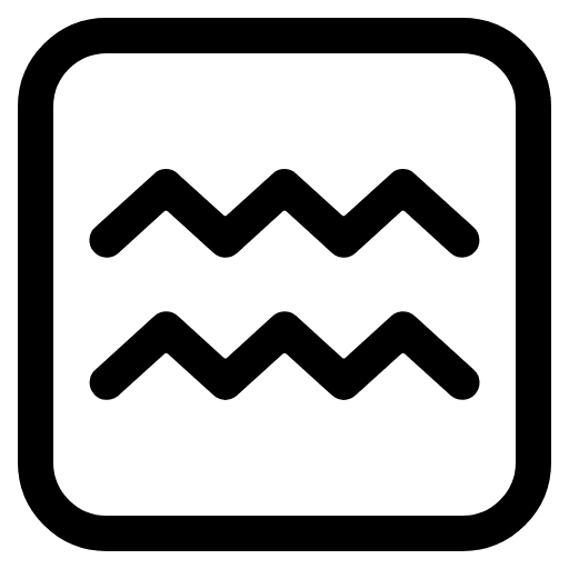 Aquarius High Contrast Emoji from Fluent Emoji High Contrast Set