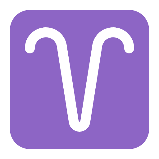 Aries Flat Emoji from Fluent Emoji Flat Set