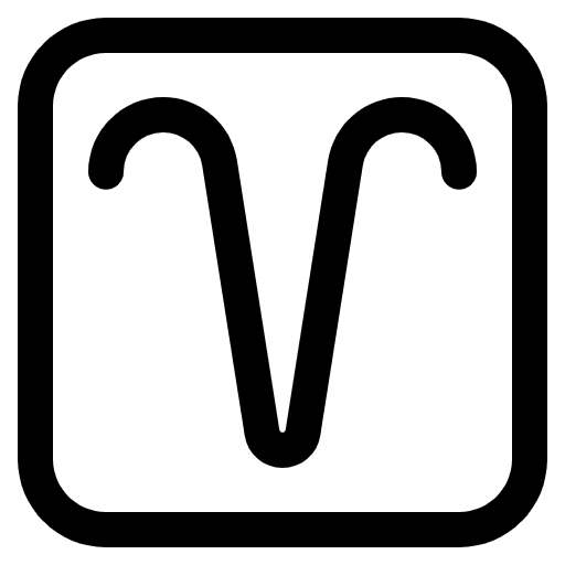 Aries High Contrast Emoji from Fluent Emoji High Contrast Set