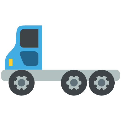 Articulated Lorry Emoji from EmojiTwo Colors Set