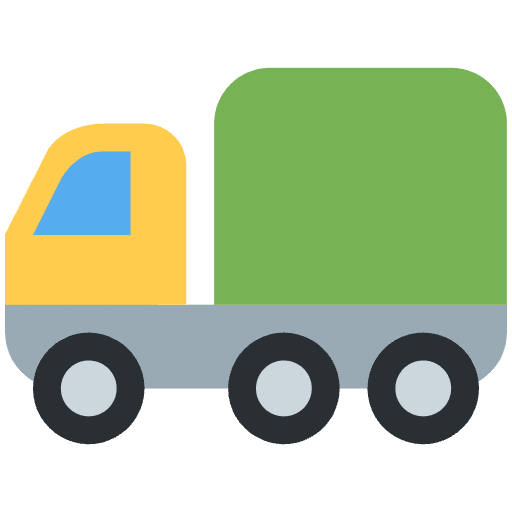 Articulated Lorry Emoji from Twemoji Set