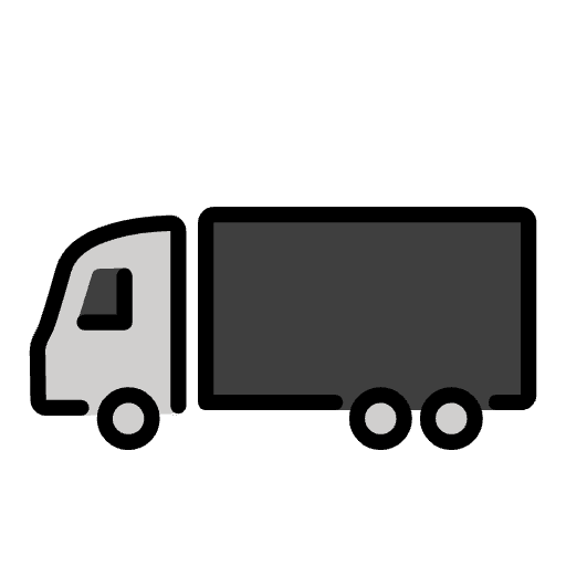 Articulated Lorry Emoji from OpenMoji Set