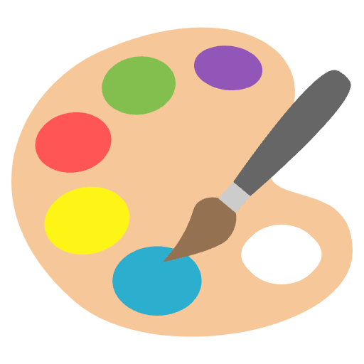 Artist Palette Emoji from EmojiTwo Colors Set