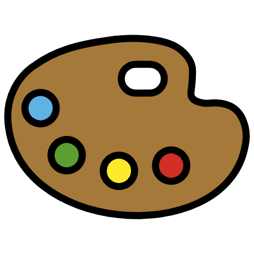Artist Palette Emoji from OpenMoji Set