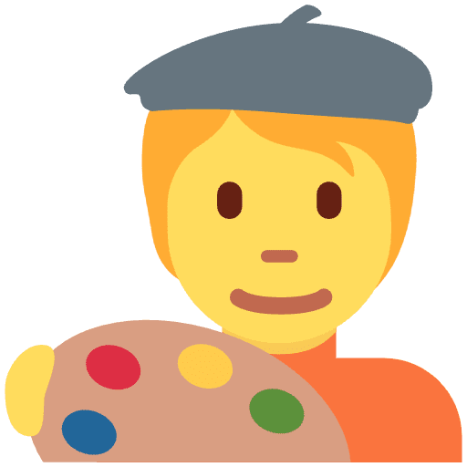 Artist Emoji from Twemoji Set