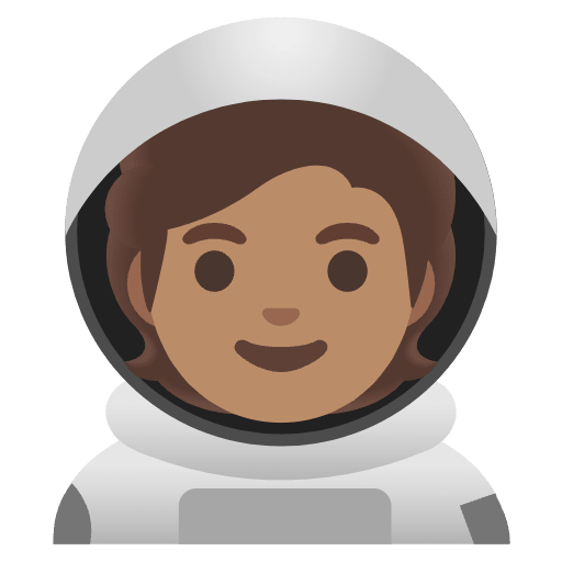 Astronaut Medium Skin Tone Emoji from Noto Emoji Set