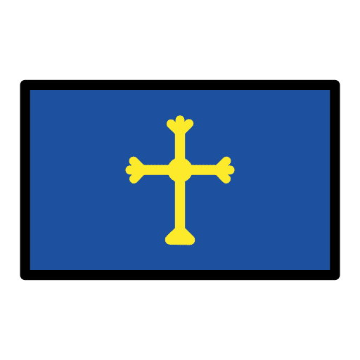 Asturian Flag Emoji from OpenMoji Emoji Set