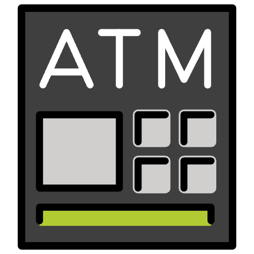 Atm Sign Emoji from OpenMoji Set