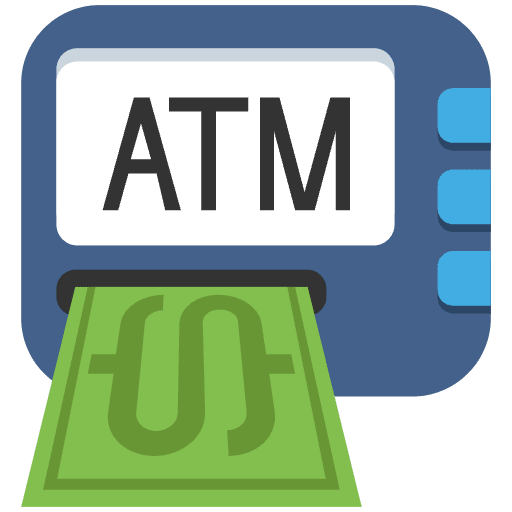 Atm Sign Emoji from EmojiTwo Colors Set